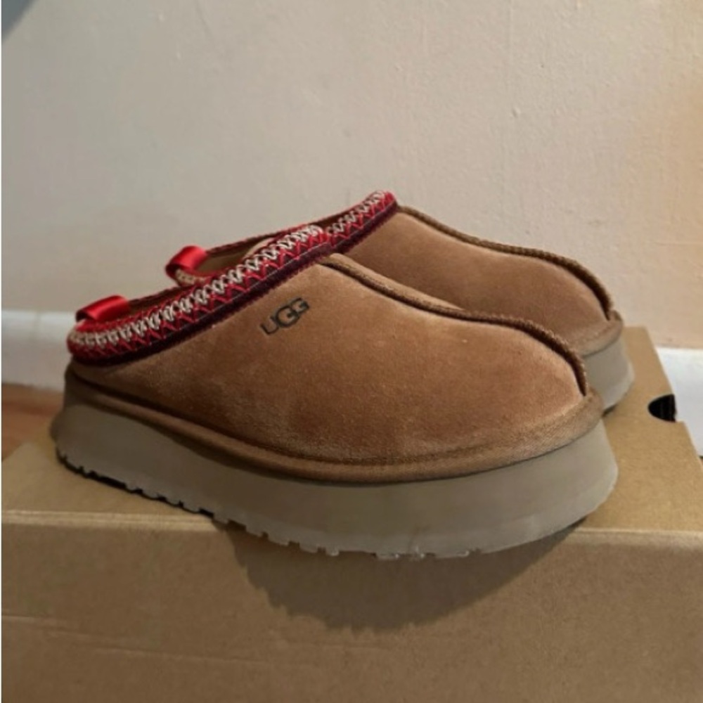 Ugg Chestnut Tazz Platform Tasman Slippers Shoes Women